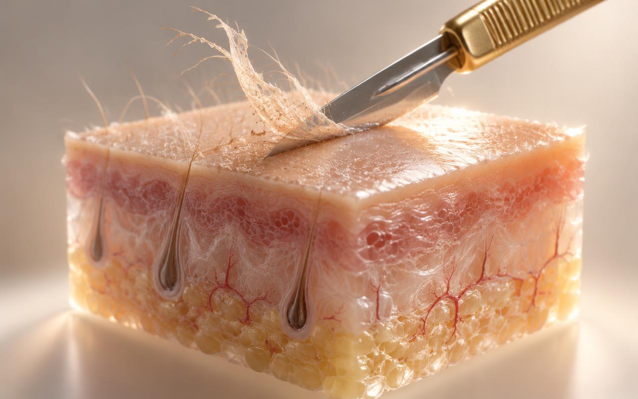 Moving illustration of how Smooth Skin Resurfacing works under the skin